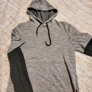 Men's hooded shirt